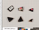 Terracotta fragments of kylikes (drinking cups), Terracotta, Greek, Attic
