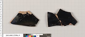 Terracotta fragments of kylikes (drinking cups), Terracotta, Greek, Attic