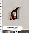 Terracotta fragment of a kylix (drinking cup), Terracotta, Greek, Attic