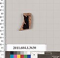 Terracotta fragment of a kylix (drinking cup), Terracotta, Greek, Attic