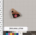 Terracotta fragment of a kylix (drinking cup), Terracotta, Greek, Attic