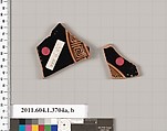 Terracotta fragments of kylikes (drinking cups), Terracotta, Greek, Attic