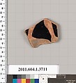 Terracotta fragment of a kylix (drinking cup), Terracotta, Greek, Attic