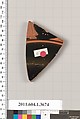 Terracotta fragment of a kylix (drinking cup), Terracotta, Greek, Attic