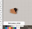 Terracotta fragment of a kylix (drinking cup), Terracotta, Greek, Attic