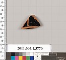 Terracotta fragment of a kylix (drinking cup), Terracotta, Greek, Attic