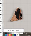 Terracotta fragment of a kylix (drinking cup), Terracotta, Greek, Attic