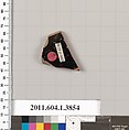 Terracotta fragment of a kylix (drinking cup), Terracotta, Greek, Attic