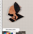 Terracotta fragment of a kylix (drinking cup), Terracotta, Greek, Attic