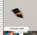 Terracotta fragment of a kylix (drinking cup), Terracotta, Greek, Attic