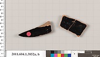 Terracotta fragments of kylikes (drinking cups), Terracotta, Greek, Attic