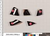 Terracotta fragments of kylikes (drinking cups), Terracotta, Greek, Attic