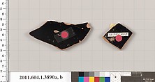 Terracotta fragments of kylikes (drinking cups), Terracotta, Greek, Attic
