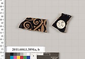 Terracotta fragments of kylikes (drinking cups), Terracotta, Greek, Attic