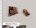 Terracotta fragments of kylikes (drinking cups), Terracotta, Greek, Attic