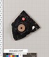 Terracotta fragment of a kylix (drinking cup), Terracotta, Greek, Attic