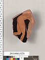 Terracotta fragment of a kylix (drinking cup), Terracotta, Greek, Attic