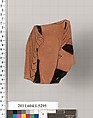 Terracotta fragment of a kylix (drinking cup), Terracotta, Greek, Attic