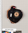Terracotta fragment of a kylix (drinking cup), Terracotta, Greek, Attic