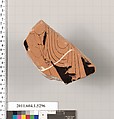 Terracotta fragment of a kylix (drinking cup), Terracotta, Greek, Attic