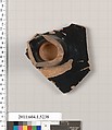 Terracotta fragment of a kylix (drinking cup), Terracotta, Greek, Attic