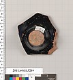 Terracotta fragment of a kylix (drinking cup), Terracotta, Greek, Attic