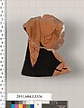 Terracotta fragment of a kylix (drinking cup), Terracotta, Greek, Attic