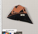 Terracotta fragment of a kylix (drinking cup), Terracotta, Greek, Attic