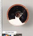 Terracotta fragment of a kylix (drinking cup), Terracotta, Greek, Attic