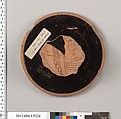 Terracotta fragment of a kylix (drinking cup), Terracotta, Greek, Attic