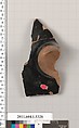 Terracotta fragment of a kylix (drinking cup), Terracotta, Greek, Attic