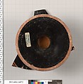 Terracotta fragment of a kylix (drinking cup), Terracotta, Greek, Attic