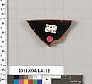 Terracotta fragment of a kylix (drinking cup), Terracotta, Greek, Attic