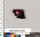 Terracotta rim fragment of a kylix (drinking cup), Terracotta, Greek, Attic