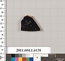 Terracotta fragment of a kylix (drinking cup), Terracotta, Greek, Attic