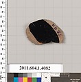 Terracotta fragment of a kylix (drinking cup), Terracotta, Greek, Attic