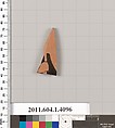 Terracotta fragment of a kylix (drinking cup), Terracotta, Greek, Attic