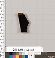 Terracotta rim fragment of a kylix (drinking cup), Terracotta, Greek, Attic