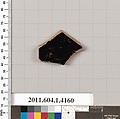 Terracotta fragment of a kylix (drinking cup), Terracotta, Greek, Attic
