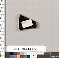 Terracotta fragment of a kylix (drinking cup), Terracotta, Greek, Attic