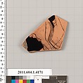 Terracotta fragment of a kylix (drinking cup), Terracotta, Greek, Attic