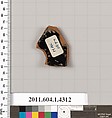 Terracotta fragment of a kylix (drinking cup), Terracotta, Greek, Attic