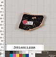 Terracotta fragment of a kylix (drinking cup), Terracotta, Greek, Attic