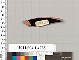 Terracotta fragment of a kylix (drinking cup), Terracotta, Greek, Attic