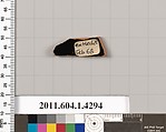 Terracotta fragment of a kylix (drinking cup), Terracotta, Greek, Attic