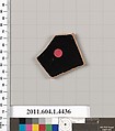 Terracotta fragment of a kylix (drinking cup), Terracotta, Greek, Attic