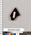 Terracotta fragment of a kylix (drinking cup), Terracotta, Greek, Attic