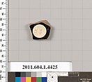 Terracotta fragment of a kylix (drinking cup), Terracotta, Greek, Attic