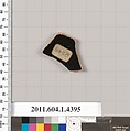 Terracotta fragment of a kylix (drinking cup), Terracotta, Greek, Attic