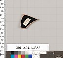 Terracotta fragment of a kylix (drinking cup), Terracotta, Greek, Attic